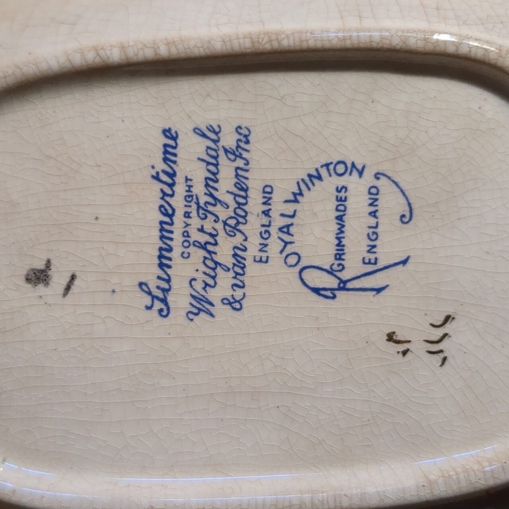 Vintage Royal Winton Summer Nut Dish and Scoop - Picture 3 of 5